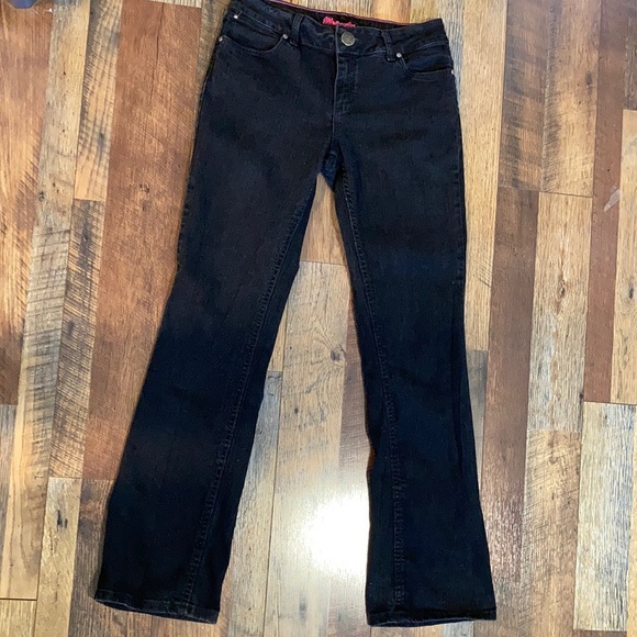 Wrangler Denim - Wrangler Women’s  wide leg bell black denim jeans size 9/10 x 34 EUC